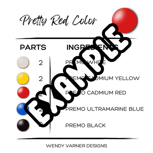 How to Read A Polymer Clay Color Recipe