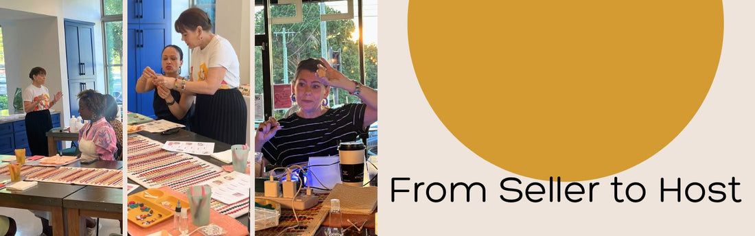 polymer clay workshop instructor demonstration