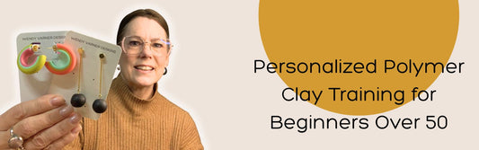 Personalized polymer clay training for beginners over 50 at a home studio workspace
