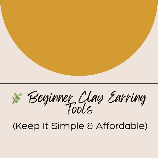 Printable Beginner Clay Earring Tools Guide Cover         