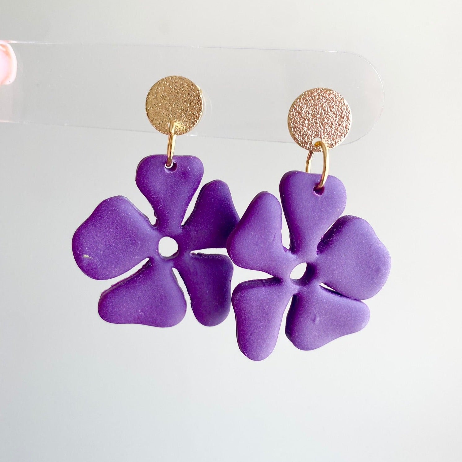Eggplant colored earrings deals