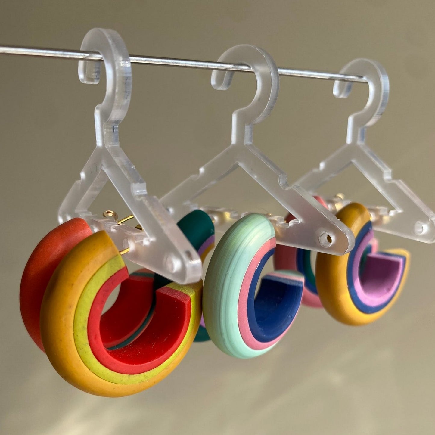 Carson Earrings – Showcasing One-of-a-Kind Color Combinations for Each Pair